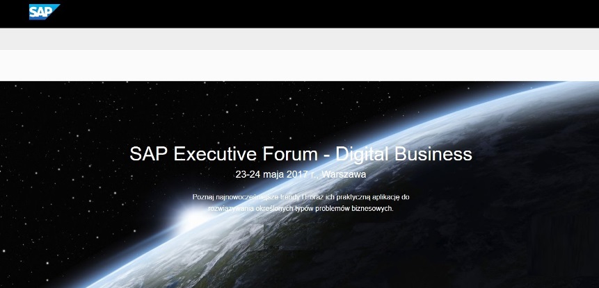 Konferencja SAP Executive Forum - Digital Business 2017