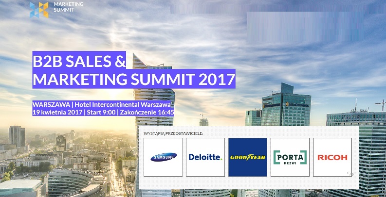 Konferencja B2B Sales and marketing Summit 2017