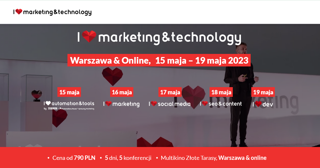 16.05.2023 Konferencja marketingowa  I love marketing 2023 