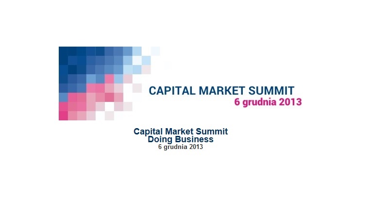 Konferencja Capital Market Summit 2013