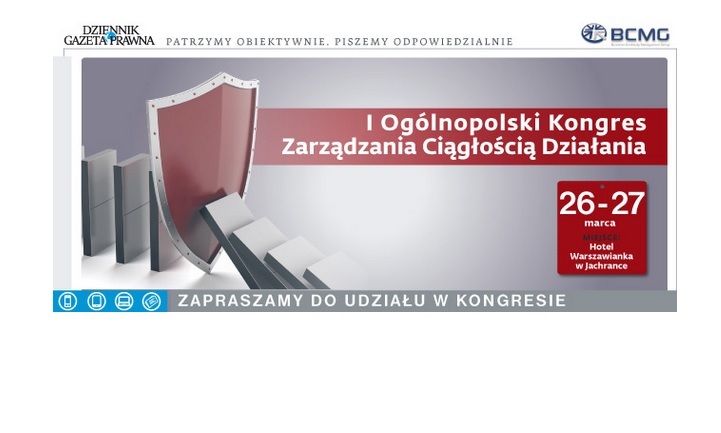 I Ogólnopolski Kongres Zarządzania Ciągłością Działania 2015 