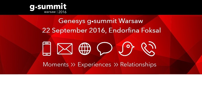 Konferencja Genesys G‑Summit Warsaw 2016 