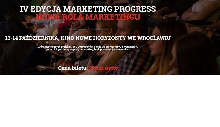 Konferencja Marketing Progress. Nowa rola marketingu 