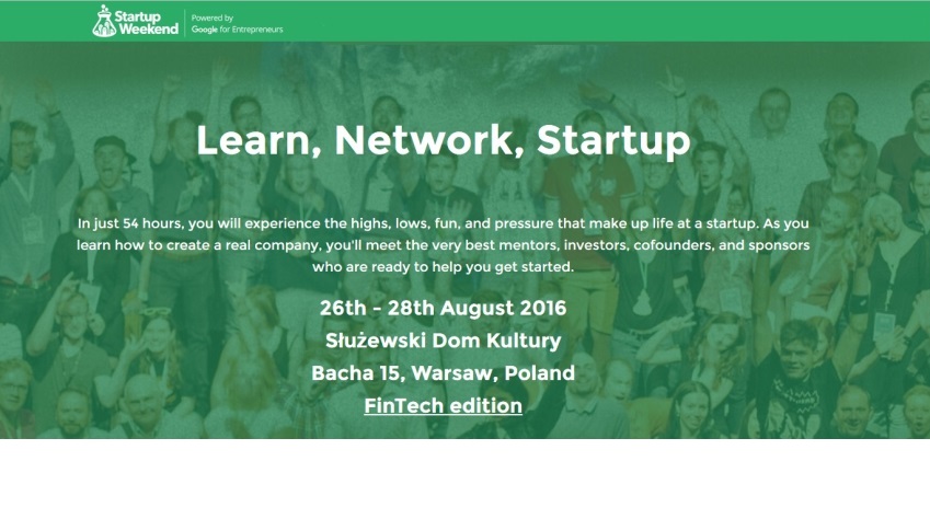 Warsztaty Startup Weekend Warsaw FinTech edition