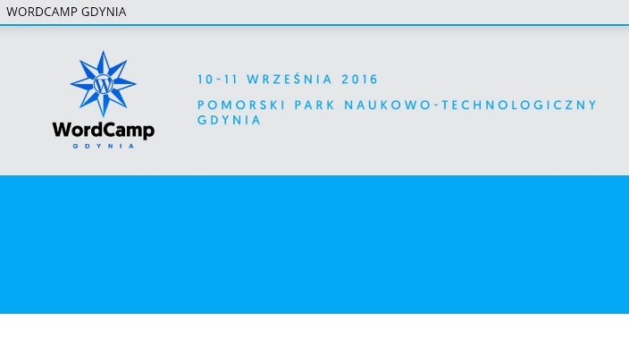  Konferencja WordCamp 2016 Gdynia