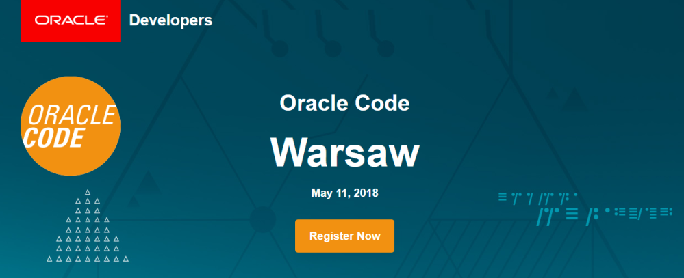 11.05.2018 Konferencja Oracle Code 2018 Warszawa 