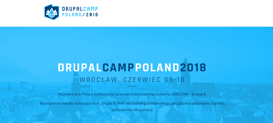 9-10.06.2018 Konferencja DrupalCamp Poland 2018 Wrocław 