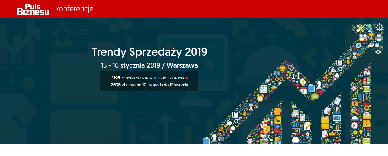 15-16.01.2019 Konferencja Trendy Sprzedaży 2019 Warszawa 