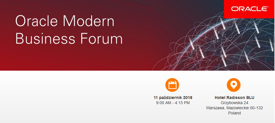 11.10.2018 Konferencja Oracle Modern Business Forum 2018 Warszawa 