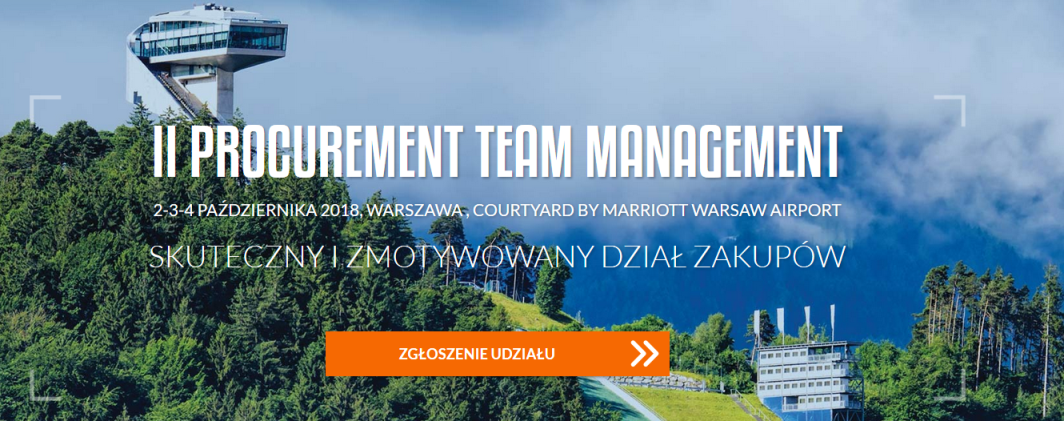 2-4.0.2018 II Konferencja Procurement Team Management 2018 Warszawa  