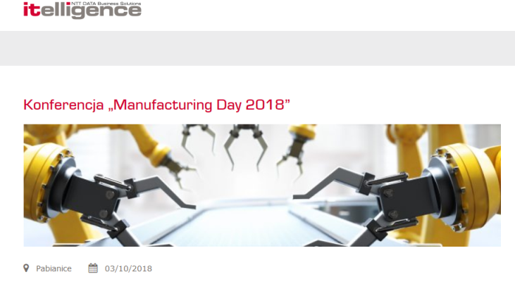 3.10.2018 Konferencja Manufacturing Day 2018 Pabianice 