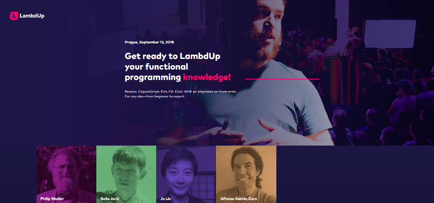 13.09.2018 The LambdUp conference will present world leaders in functional languages in Prague