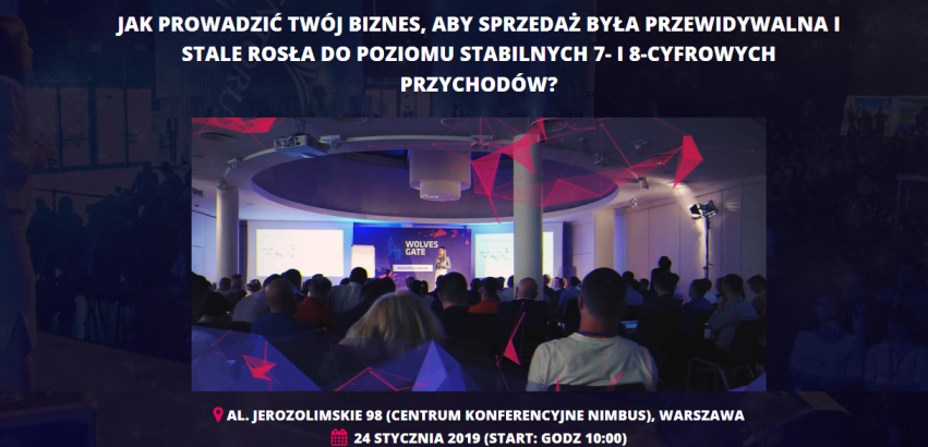 24.01.2019 Konferencja dla Przedsiębiorców 2019 Warszawa 