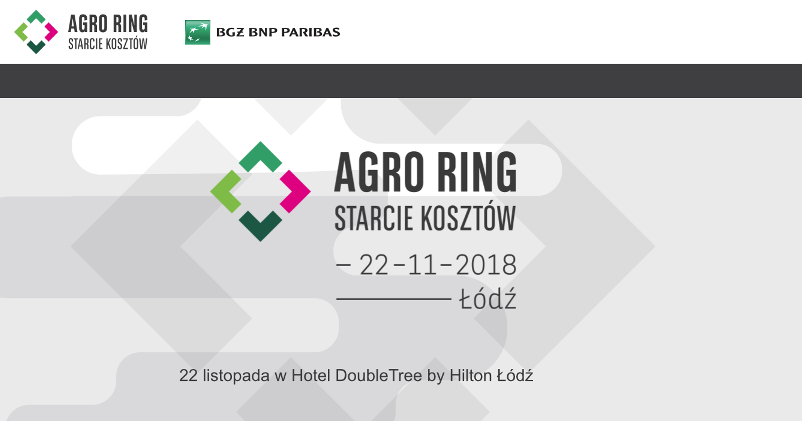 22.11.2018 Konferencja Agrokonferencja 2018 Agro Ring starcie kosztów Łódź 