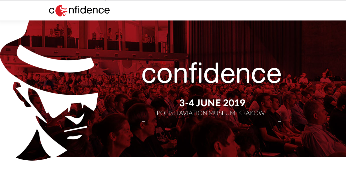 3-4.06.2019 Konferencja CONFidence 2019 Kraków 