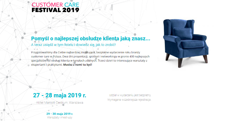 27-28.05.2019 Konferencja Customer Care Festival 2019 Warszawa 