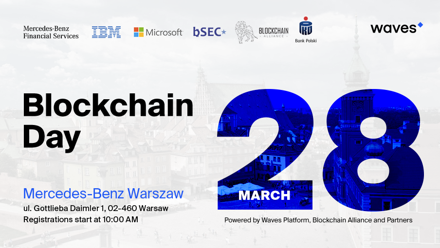 28.03.2019 Konferencja Waves Blockchain Day Powered by Waves Platform, Blockchain Alliance and Partners 2019 Warszawa 