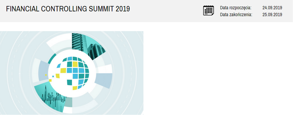 24-25.09.2019 Konferencja Financial Controlling Summit 2019 Warszawa 