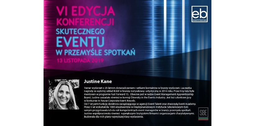 Justine Kane - MD The Event Talent Agency gościem 6. edycji Event Biznes