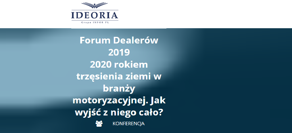 30.10.2019 Forum Dealerów 2019 Warszawa 