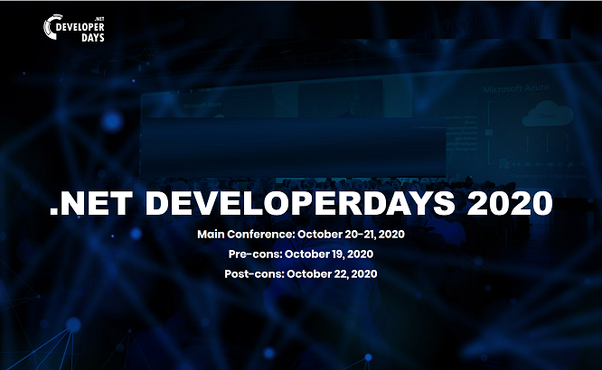 20-21.10.2020 Konferencja .NET DeveloperDays 2020 Warszawa 