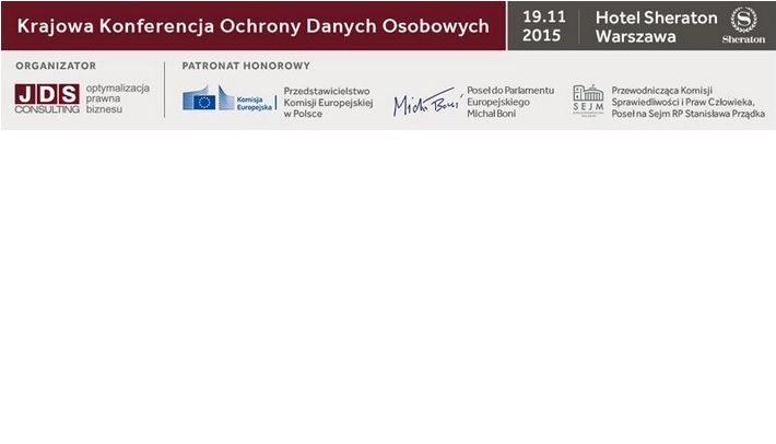 I Krajowa Konferencja Ochrony Danych Osobowych